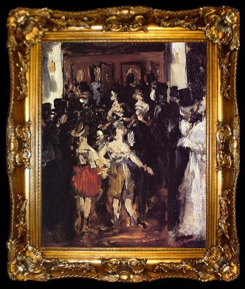framed  Edouard Manet Le bal de l
